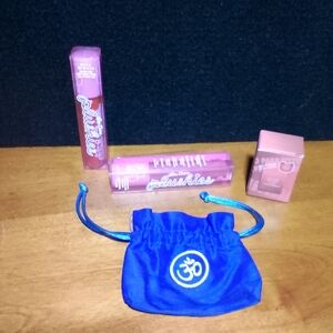 Lime Crime Plushies Lipstick Set with Blue Pouch